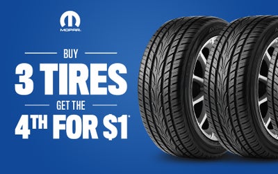 Buy 3 Tires and Get the 4th For $1