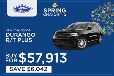 New 2024 Dodge Durango R/T Plus
Buy For $57,913