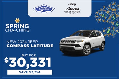 New 2024 Jeep Compass Latitude
Buy For $30,331
Save $3,754